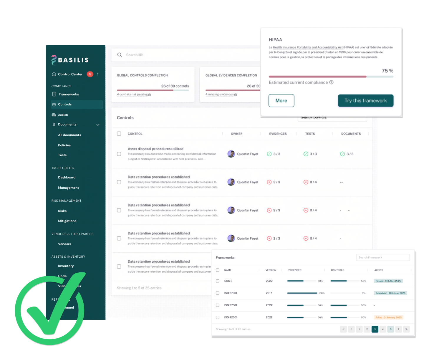 Votre plateforme de conformité BASILIS