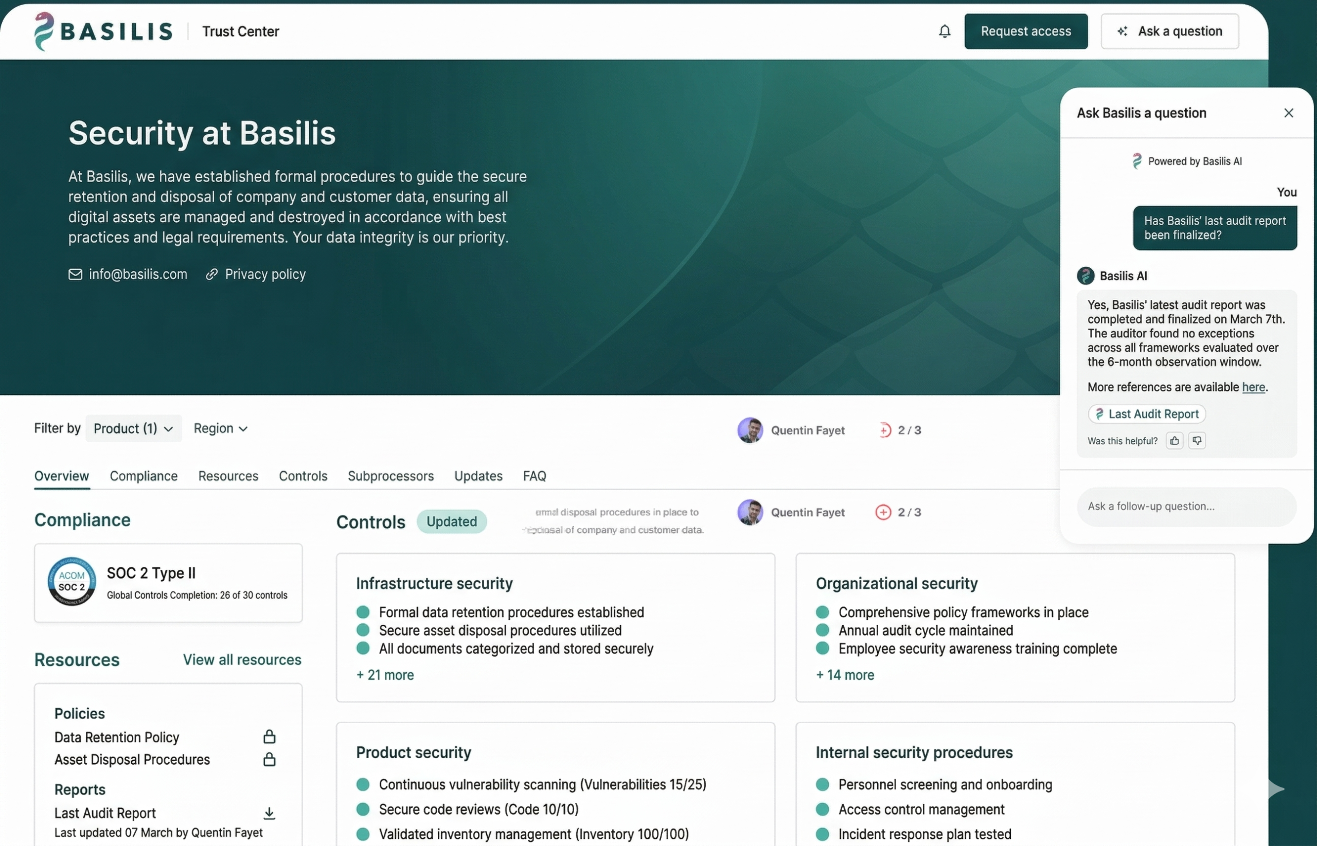 Votre plateforme de conformité BASILIS